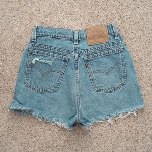 Vintage Levi's Denim Shorts Size 9 Slim Fit